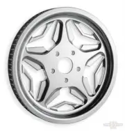 Chrome Speed Star Rear Drive Pulley 70 Tooth 1 1/2 * 1.5 Belt Revtech PM Harley