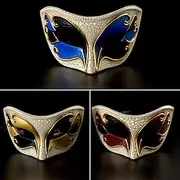 Cosplay Mask Venetian Mask Columbina Adults' Men's Women's Cosplay Half Face Party Masquerade Carnival of Venice Carnival Mardi Gras Easter Easy Carnival Costu