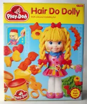 RARE VINTAGE 1992 PLAY DOH HAIR DO DOLLY HAIRSTYLE DOLL KENNER TONKA NEW !