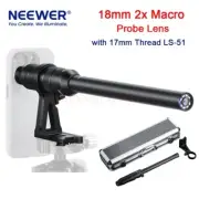 NEEWER 18mm 2x Macro Probe Lens with 17mm Thread LS-51 Fr Smartphone Water Vedio
