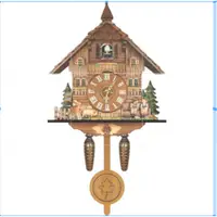 在飛比找蝦皮購物優惠-🔥日式布谷鳥掛鐘創意德國黑森林款咕咕鐘創意時鐘家居裝飾壁掛布