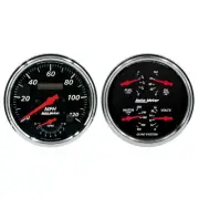 Auto Meter 1452 2-Pieces Gauge Kit - 5" Quad/Tach/Speedo, Designer Black