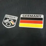1x Small New + 1x Big GERMANY Flag Metal Sticker Emblem Decal Badge Turbo Motors (for: Renault)