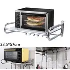 Microwave Oven Shelf Rack Stainless Steel Wall Mount Holder Kitchen Storage