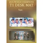 2023 英雄聯盟T1 冠軍周邊商品 紀念商品 WORLD CHAMPIONS T1 DESK MAT VER. 滑鼠墊