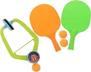 ifundom Adjustable Indoor Table Tennis Trainer for Space Saving Hanging Gear for Interactive Practice Enhances Parent Bonding with Paddles Balls