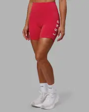 [LSKD] Rep Mid Short Tight - Scarlet-White