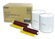 DNP DS620A 6x8" Media Kit (DS6206X8), 2 rolls of paper & ribbon per box