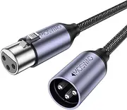 MOSWAG XLR to XLR Cable, XLR Male to XLR Female Cable, XLR to XLR Microphone Cables, Compatible with Microphone, Mic Mixer, Recording Studio, Behringer, Speaker Systems