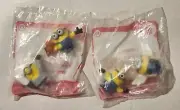 2 New Sealed McDonalds Minions Happy Meal Toys - #10 & #11