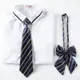 領帶 領巾 領結 中小學生領結兒童領帶套裝英倫領花學院風校服男領帶女領花蝴蝶結『ZW6358』