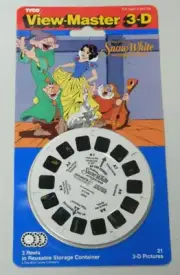 Vintage 1993 Tyco View-Master 3D Snow White And The Seven Dwarfs 3 Reels NEW