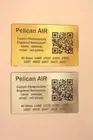 Nameplate fits Large Storm case im2500 2600 im3100 im3200 im3300 with QR code
