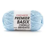 Premier Basix Chenille Brights Yarn-Light Blue