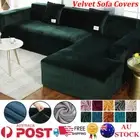 Velvet Sofa Covers Couch Cover Super Stretch Slipcover Protector 1 2 3 4 Seater