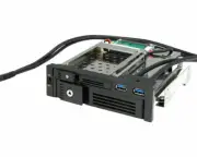 iStar T-5K3525U-SA 5.25inch to 2.5/3.5inch SATA 6Gb/s Trayless USB 3.0 Hot-Swap