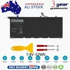 JD25G Battery for XPS 13 9343 9350 P54G P54G001 P54G002 90V7W 7.6V 6710mAh 52Wh