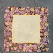 Quilt block Or Wall quilt top Sashiko Tulips
