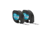 DYMO LetraTag PlasTape Clear Pack of 2