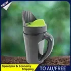 AU Handheld Seed Spreader Lawn Fertilizer Spreader for Salt Seed Grass and Garde