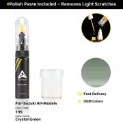 Touch Up Paint For Suzuki All Models 19S Crystal Green With Polish Paste