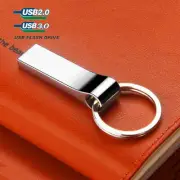 USB 2.0 3.0 Flash Drive 64GB 128GB USB Stick Metal Data Storage Pendrive