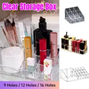 9/12/16Grids Desktop Clear Storage Organizer Box Multi-Compartment Display Rack