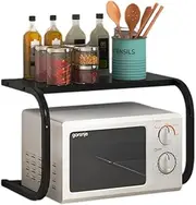 TOMVAES Double-Layer Microwave Storage Rack - U-Shaped Multifunctional Counter Organizer for Kitchen Oven and Rice Cooker