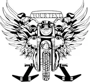 Motorcycle Headgear Rack - Metal Motorcycle Sign Wall Mounted Headgear Brackets - Door Coat Hangers, Sturdy Jacket Hook with 2 Hooks, Wall Mount Decorations for Coats, Caps, Baseballs Garcan