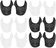 Shoe Crease Guard 6 Pairs, Esforzarse Shoe Crease Protector,Anti-Wrinkle Shoes Protectors for Sneaker and Casual Shoes, Shoes Crease Anti Guards Protectors(Large Size, Black,White)