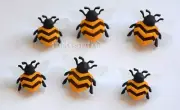 Bee Happy / Bumble Bee Shank Craft Buttons / Dress It Up Buttons - Jesse James