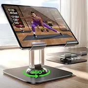 LISEN for iPad Stand Holder Adjustable Tablet Stand for Desk, 2025 iPad Accessories Rotating Display Stand PC Office Accessories Desk Women Kindle Table Mount/PS/Switch iPhone 12.9"-4.7"