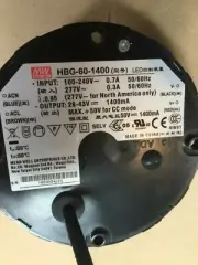 Mean Well HBG-60-1400 60.2W 50V 1.4A SingleOutput AC/DC switching LED Pwr Supply