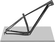 Carbon MTB Frame 27.5er 29er Hardtail Mountain Bike Frame 15''/17''/19'' XC AM Disc Brake Frame QR 135mm Internal Routing (Color : Glossy Black, Size : 29 * 19'')