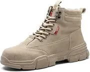 [USOR] Safety Work Boots for Men Women Lightweight Steel Toe Sneakers Breathable Slip Work Boots Puncture Proof Comfortable Shoe Roofing Industrial Construction