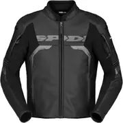 Spidi Evorider 3 Motorcycle Leather Jacket, black, Size 46 for Men