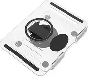 COHEALI Adjustable Phone Stand Foldable Desk Holder Rotatable Transparent Design Compatible with Smartphones Tablets Space Saving for Home