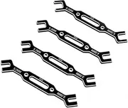 Suesacy 4Pcs Wrench 3/3.2/3.5/3.7/4/5/5.5/6mm Turnbuckle Nut Ball End Joint Remover Universal Tool for RC Car Drone Boat Black Accessories