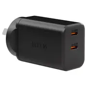 EFM Eco 50W Dual Port GaN Wall Charger with PD and PPS - Black