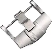 [KAVJU] 24mm Solid Stainless Steel Silver Polished Pin Buckle For AP Watchband Strap Matte Matt Metal Acessory