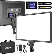 Neewer Ultra-Slim LED Video Light, 40W 3200K-5600K CRI95+ Dimmable Bi-Color LED Soft Light Panel with LCD Display for Game Live YouTube TikTok Video Photography Zoom Meeting (Battery Not Included)