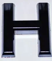 1 PCS - Apartment Number Sign/Mailbox Number Sign, H ( 3D,2.75 x 1.75,)