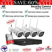 UL-tech 3MP Wireless CCTV Security Camera System Home Outdoor Surveillance 2TB