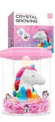 Light-Up Unicorn Terrarium Kit, Crystal Growing Unicorn, Grow, Paint & Decorate