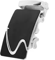 [Generic] Men' Automatic Buckle Leather Belt Buckles, 13, Size