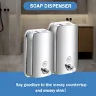 Multi-Function Soap Dispenser Wall Mount Reliable Commercial Hand Soap QAcds