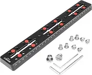 [Yueoct] 300mm/11.8" Rail Bar Metal Dovetail Mounting Plate with M6 1/4" 3/8" Camera Screw for Vixen Style Dovetail Saddles Telescope Scope Adapter Mount Base OTA Equatorial Tripod Sky Astrophotography