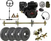 810mm Rear Axle Kit 6" Wheels + 210cc 7HP OHV Engine Motor Go kart Golf ATV Bike