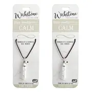 2PK Wishstone White Howlite Point Pendant Necklace Women's Accessories