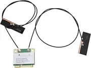 WiFi 7 Tri-Band Half Mini PCI-E Wireless Network Card 8774Mbps (2.4/5/6GHz) with MU-MIMO & BT 5.4 for Desktop PC Laptop - Wins 10/11, Linux, Chrome OS (with Antenna)